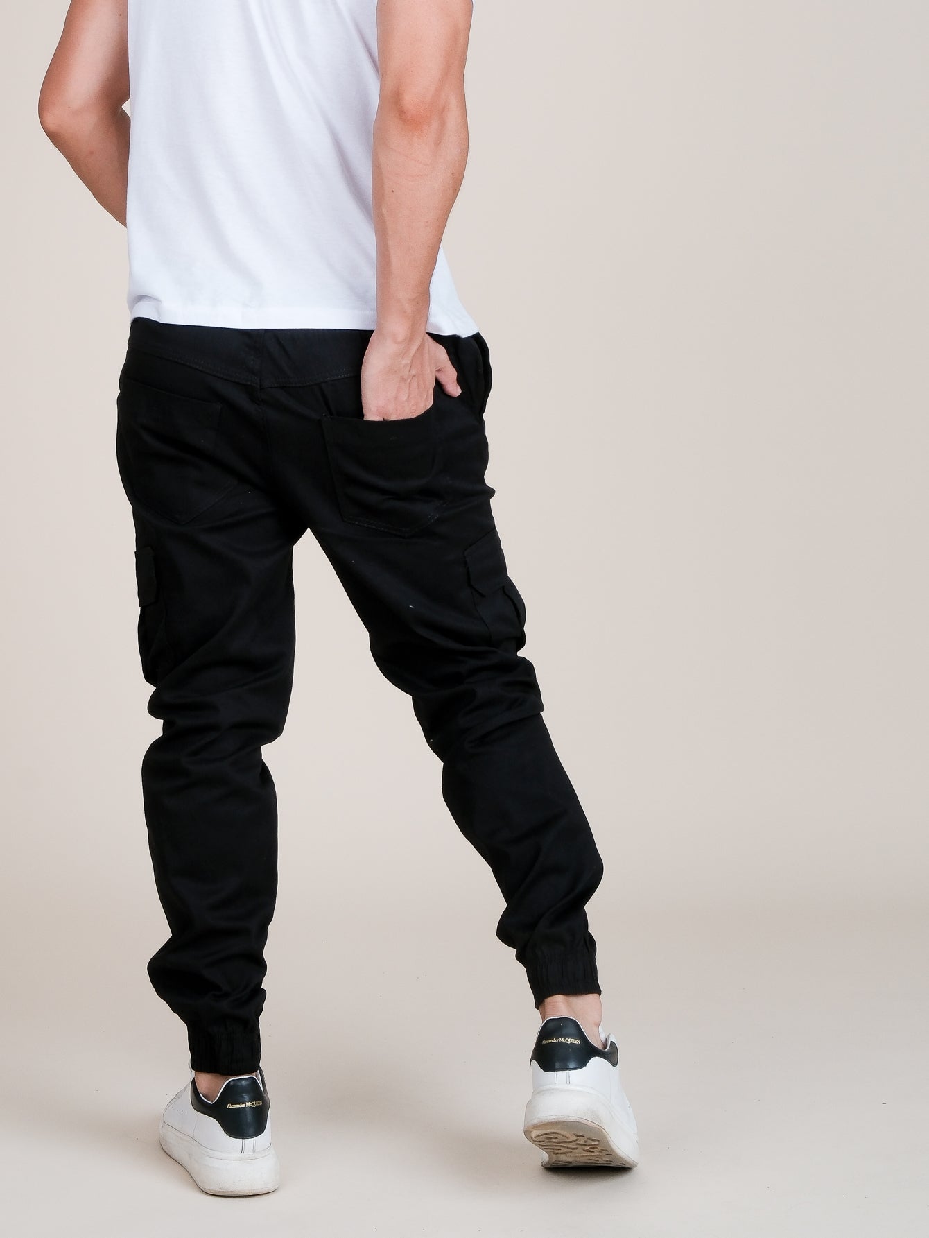 Calça Masculina Jogger Casual Com Ajuste Na Cintura Calça Masculina Jogger Casual Com Ajuste Na Cintura