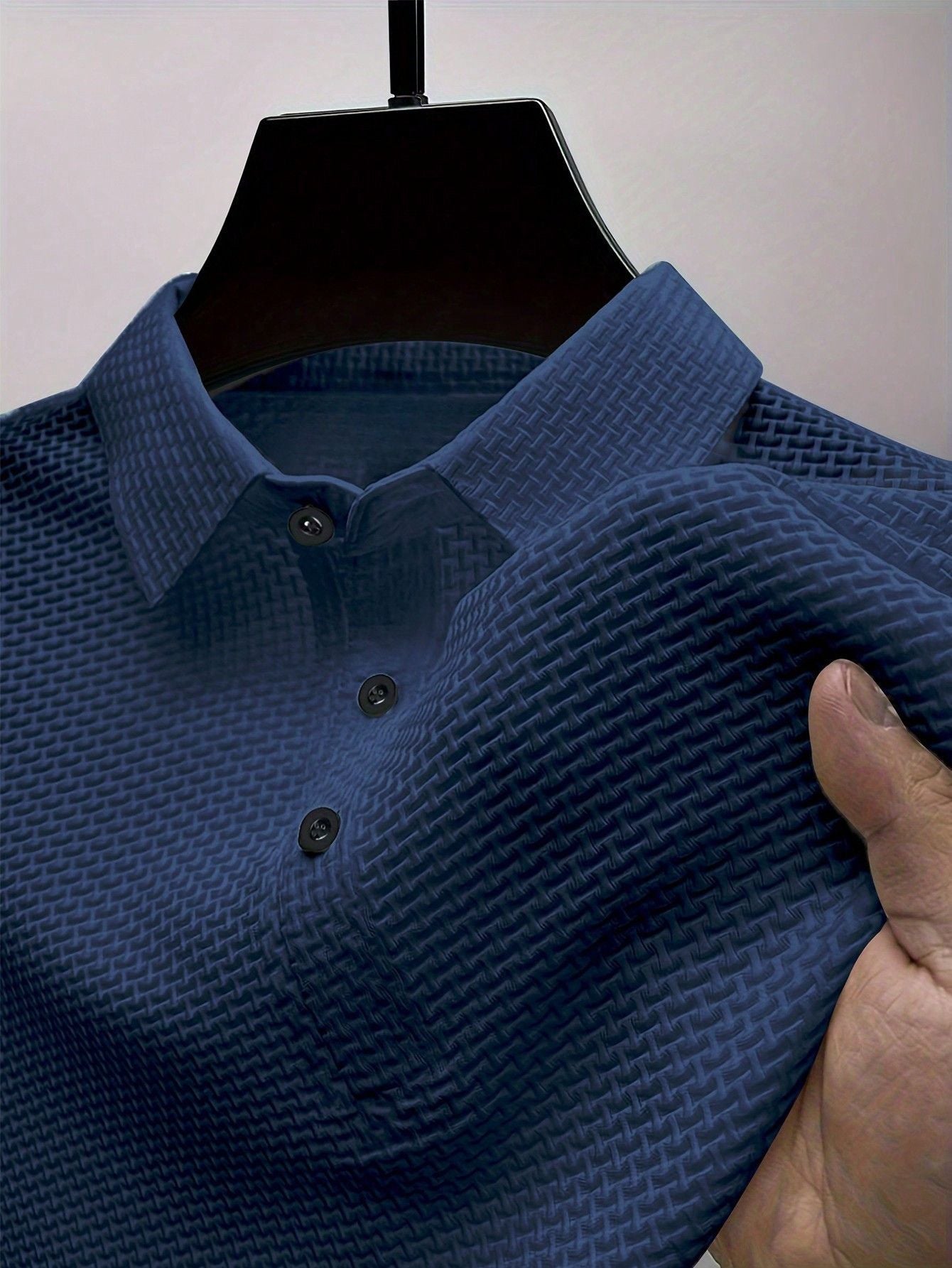 Camisa Polo Masculina Casual Básica Manga Curta Para Golf Azul Marinho / PP Camisa Polo Masculina Casual Básica Manga