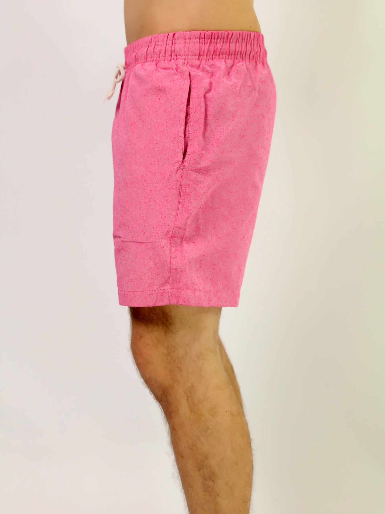 Shorts Masculino Casual Com Cós Elástico E Cordão Ajustável Shorts Masculino Casual Com Cós Elástico E Cordão Ajustável