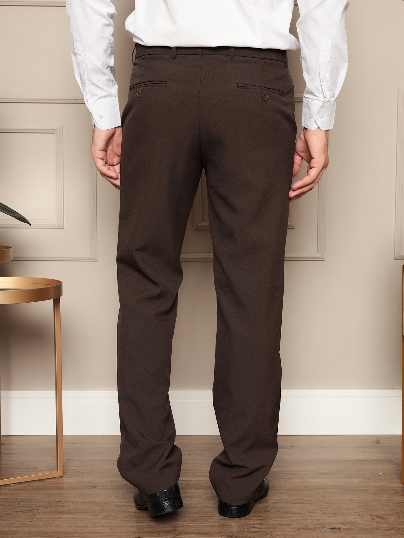 Calça Masculina Social Slim Fit Com Cós E Bolso Lateral Calça Masculina Social Slim Fit Com Cós E Bolso Lateral