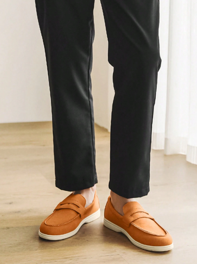 Mocassim Masculino Casual Moderno Solado Confortável Mocassim Masculino Casual Elegante Com Detalhe Metálico