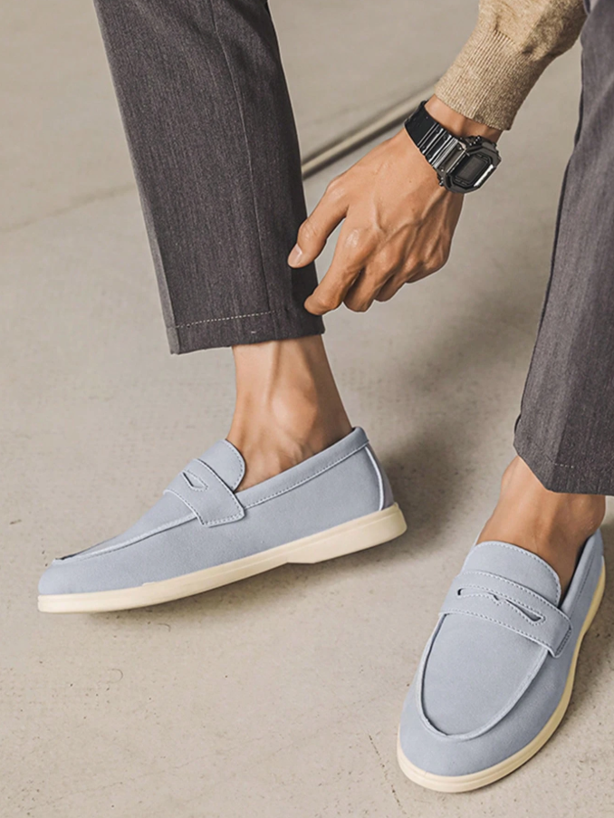 Mocassim Masculino Casual Moderno Solado Confortável Mocassim Masculino Casual Elegante Com Detalhe Metálico