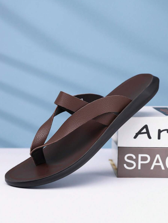 Chinelo Masculino Casual Leve Solado EVA Antiderrapante Castanho / 36 Chinelo Masculino Casual Leve Solado EVA