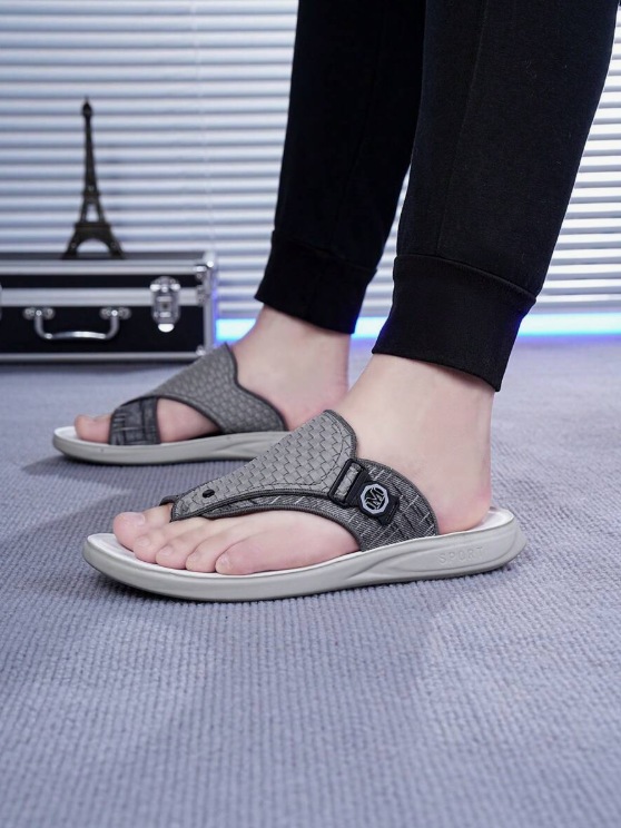 Chinelo Masculino Casual Estilo Listrado Leve e Versátil Chinelo Masculino Casual Estilo Listrado Leve e Versátil