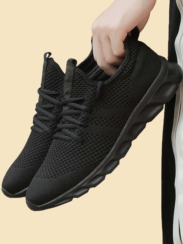 Tênis Masculino Chunky Ultra Leve Respirável Casual Versátil Preto / 36 Tênis Masculino Chunky Ultra Leve Respirável