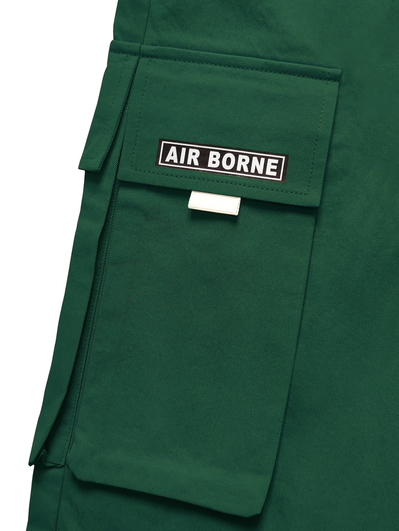 Calça Masculina Cargo Com Estampa Gráfica E Bolsos Sobrepostos Calça Masculina Cargo Com Estampa Gráfica E Bolsos