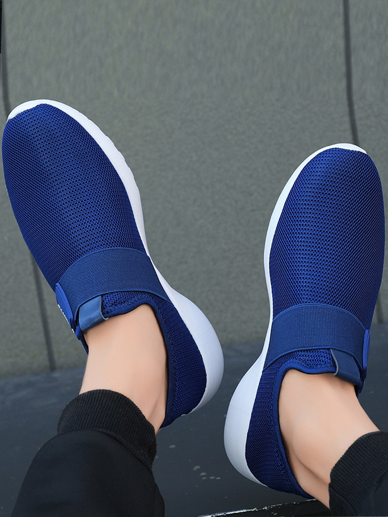 Tênis Masculino Chunky Slip On Leve Respirável Antiderrapante Tênis Masculino Chunky Slip On Leve Respirável