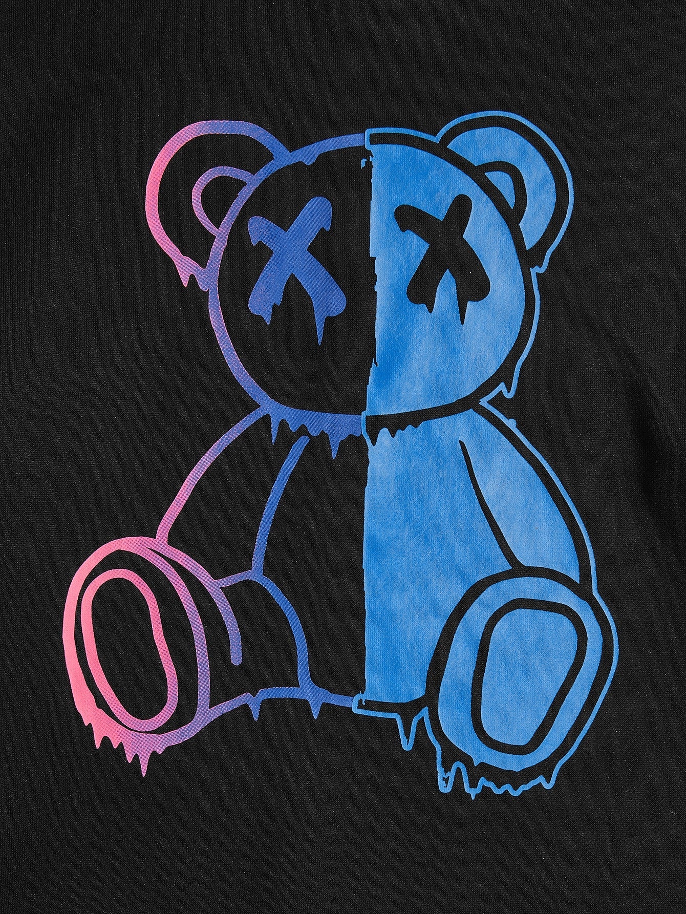 Conjunto Masculino Moletom Estampa Ursinho Neon Estilo Urbano Conjunto Masculino Moletom Estampa Ursinho Neon Estilo