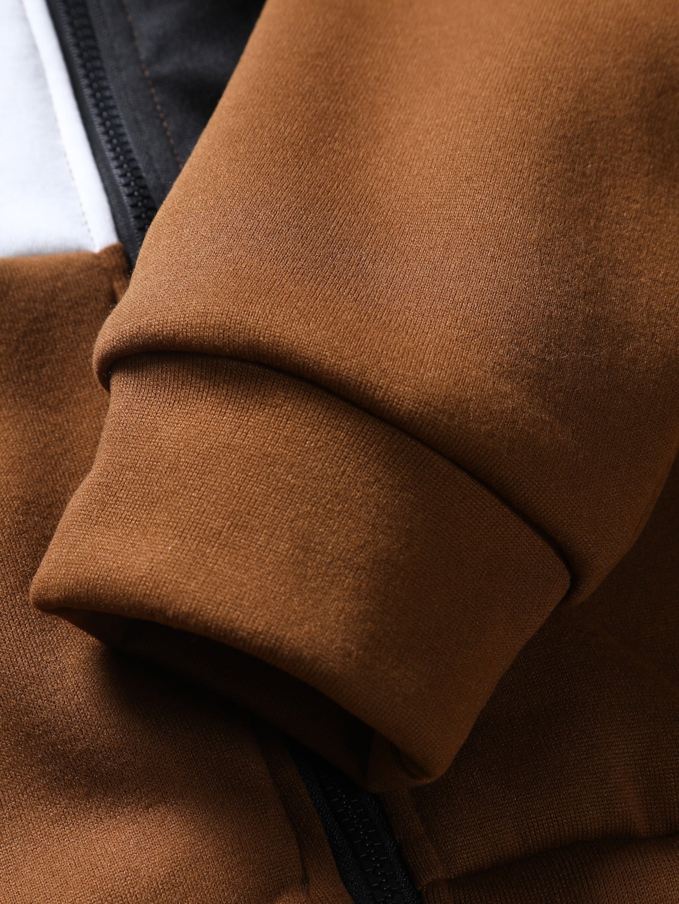 Conjunto Masculino Moletom Com Zíper E Estilo Blocos De Cor Conjunto Masculino Moletom Com Zíper E Estilo Blocos De Cor