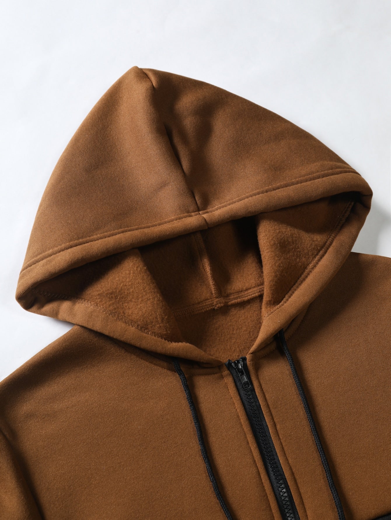 Conjunto Masculino Moletom Com Zíper E Estilo Blocos De Cor Conjunto Masculino Moletom Com Zíper E Estilo Blocos De Cor