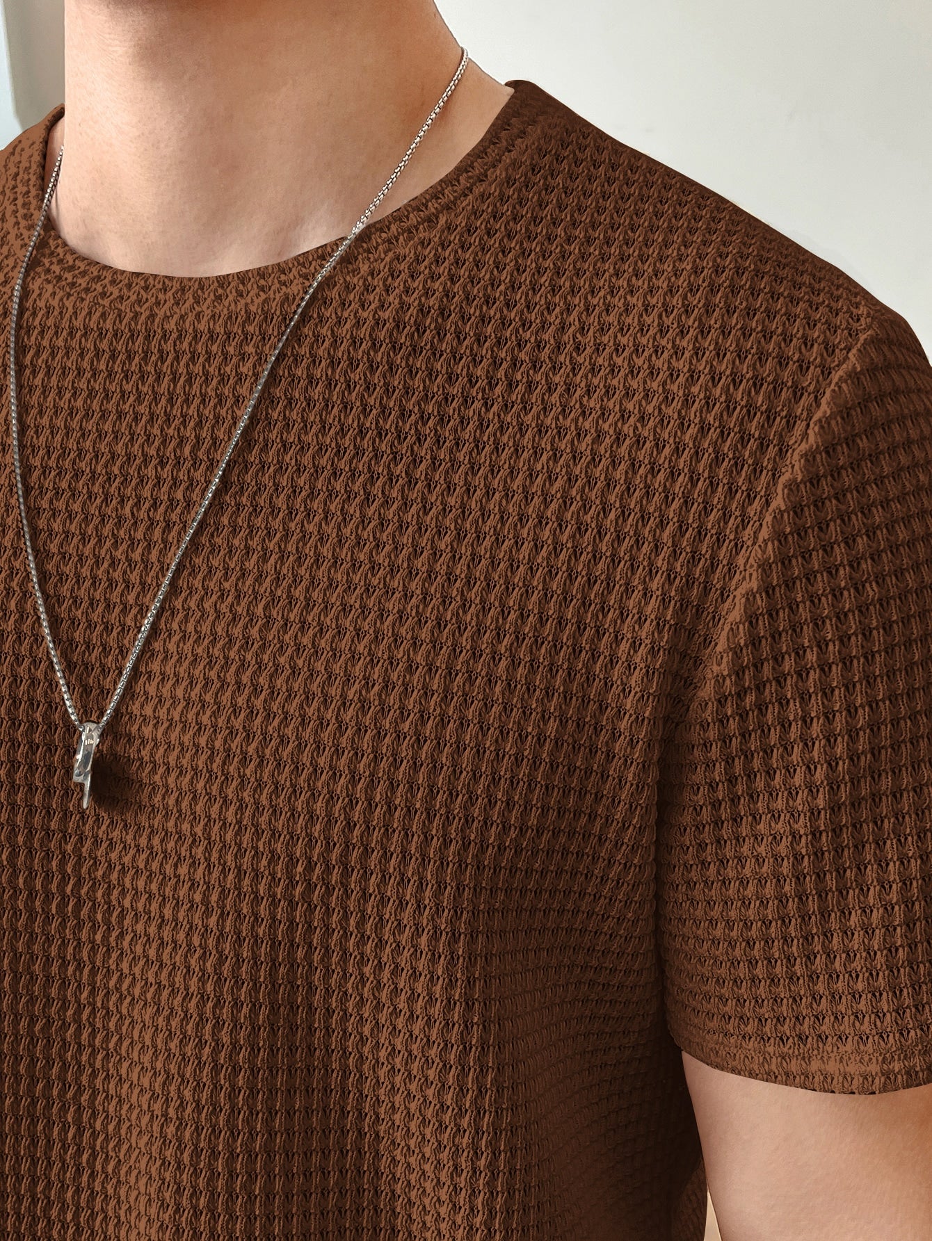 Camisa Masculina Slim Textura Elegante Moderna Camisa Masculina Slim Textura Elegante Moderna