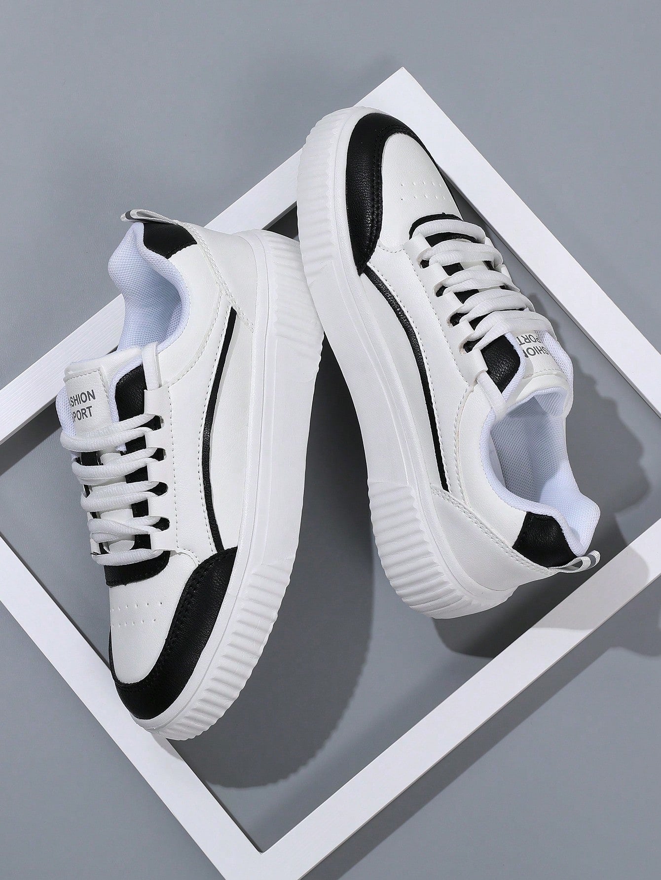 Tênis Masculino Casual Street Confortável Antiderrapante Branco / 36 Tênis Masculino Casual Street Confortável