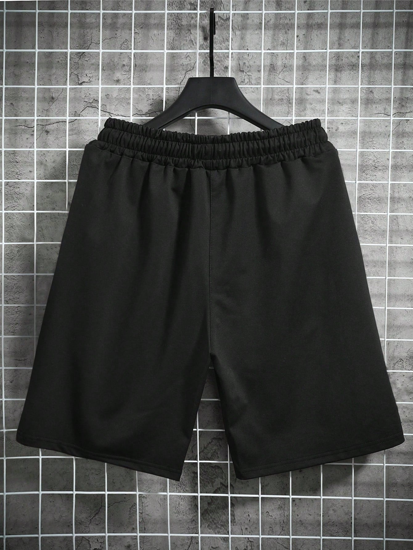 Shorts Masculino Estampado Com Estilo Anime E Cintura Ajustável Shorts Masculino Estampado Com Estilo Anime E Cintura