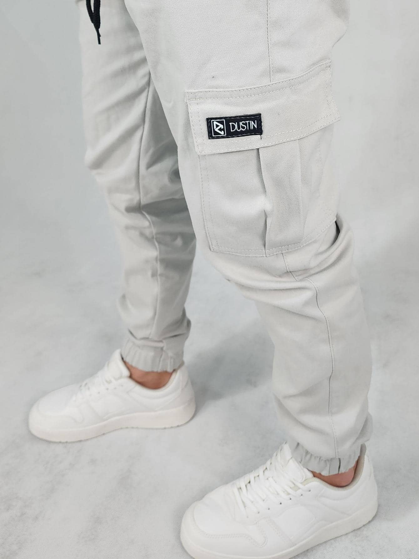 Calça Masculina Jogger Com Bolsos E Cós Ajustável Calça Masculina Cargo Com Correntes E Estilo Streetwear