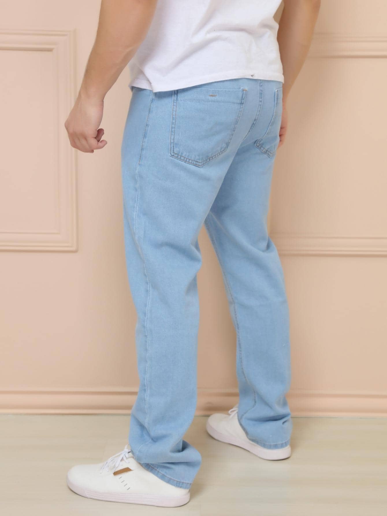 Calça Masculina Jeans Tradicional Reta Tecido Resistente E Corte Calça Masculina Jeans Tradicional Reta Tecido