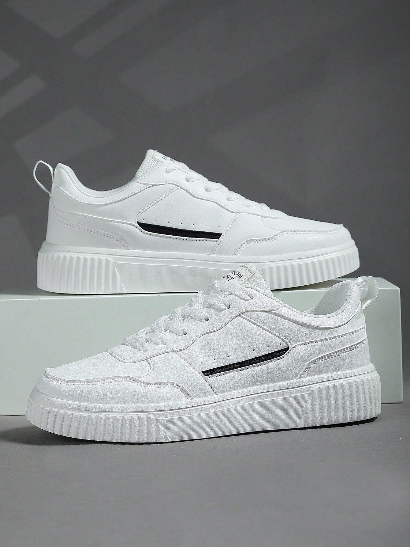 Tênis Masculino Street Casual Cadarço Solado Seguro Durável Tênis Masculino Street Casual Cadarço Solado Seguro Durável