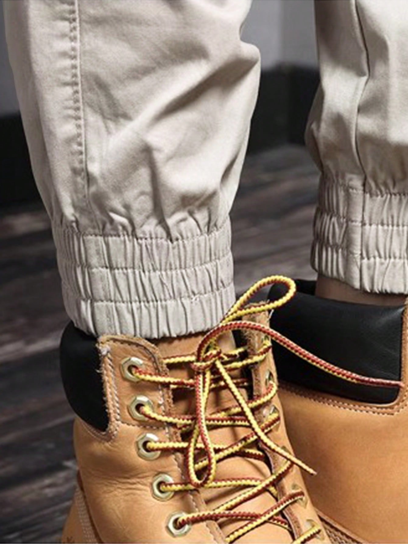 Calça Masculina Cargo Com Pregas E Bolsos Funcionais Calça Masculina Cargo Solta Estampa Cartoon E Bolsos Sobrepostos