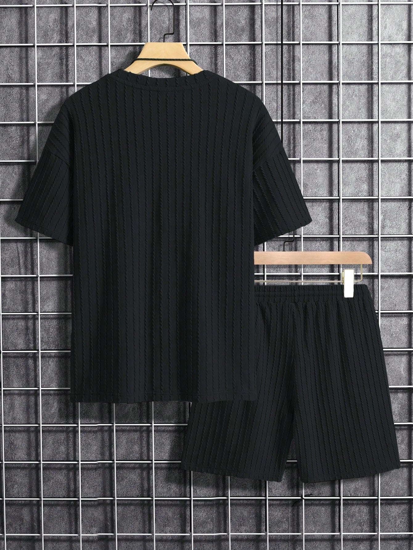 Conjunto Masculino Camiseta Manga Curta E Shorts Soltos Conjunto Masculino Camisa Manga Curta E Shorts Tecido Suave