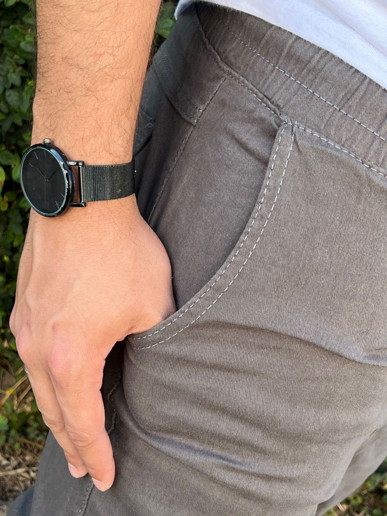 Calça Masculina Jogger Slim Fit Com Elástico Na Barra Calça Masculina Jogger Slim Fit Com Elástico Na Barra