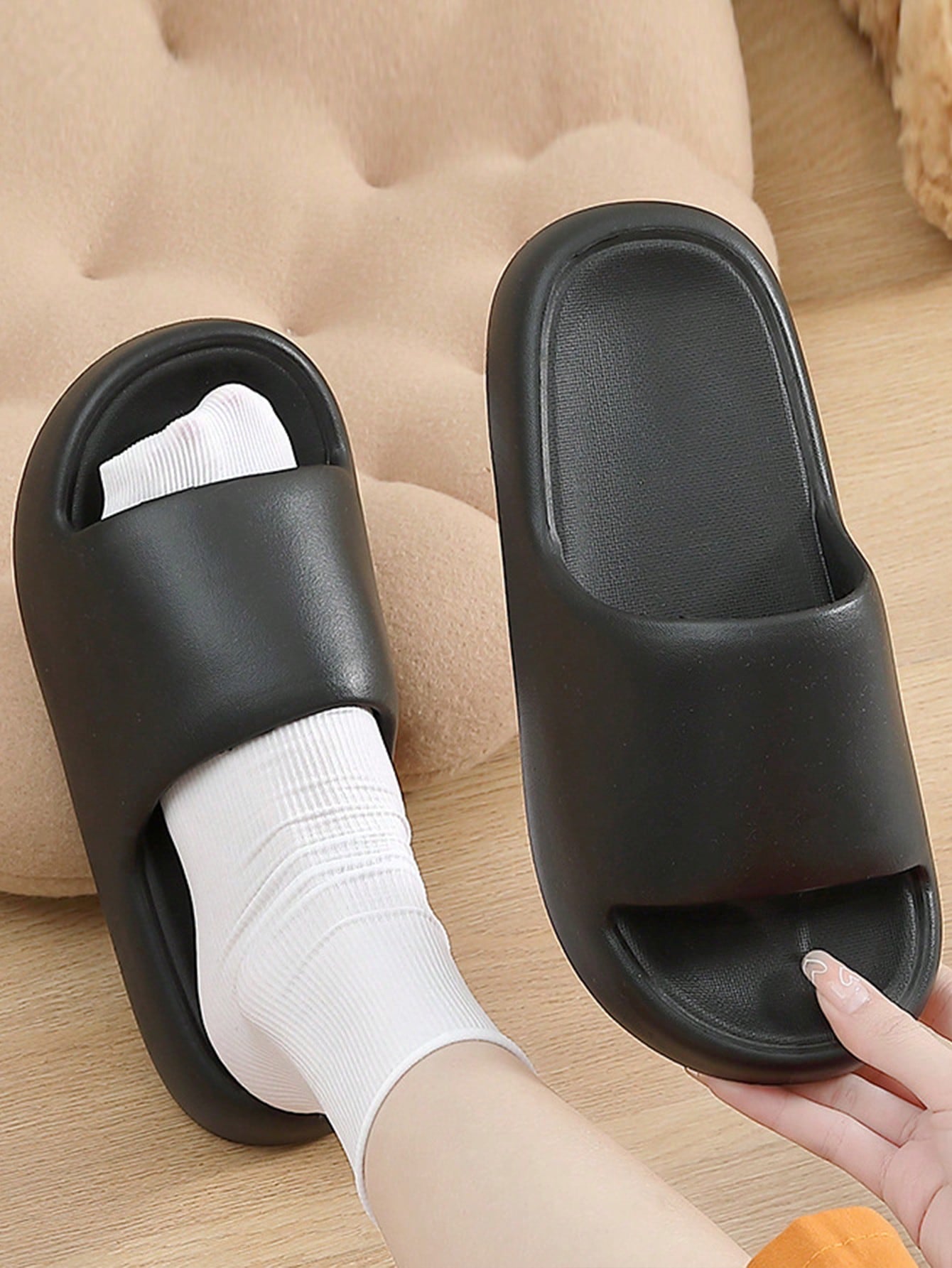 Chinelo Masculino Casual Minimalista Solado EVA Antiderrapante Preto / 36 Chinelo Masculino Casual Minimalista Solado