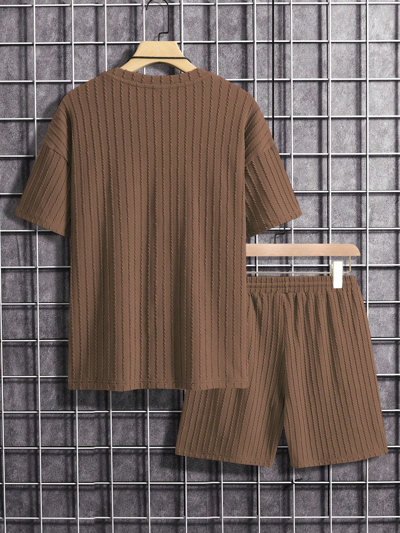 Conjunto Masculino Camiseta Manga Curta E Shorts Soltos Conjunto Masculino Camisa Manga Curta E Shorts Tecido Suave