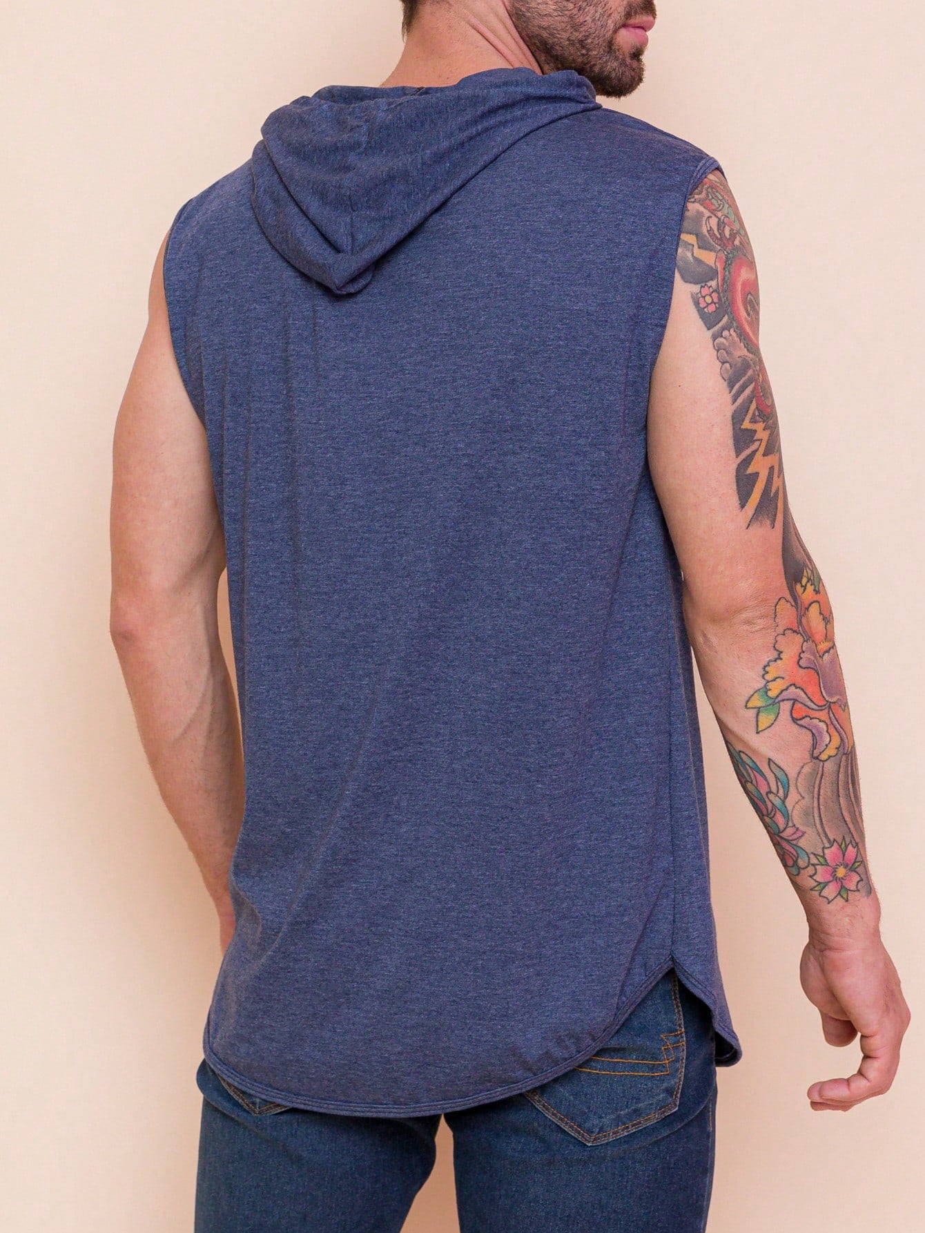 Camiseta Regata Masculina Casual Recorte Estilo Moderno Camiseta Regata Masculina Casual Recorte Estilo Moderno