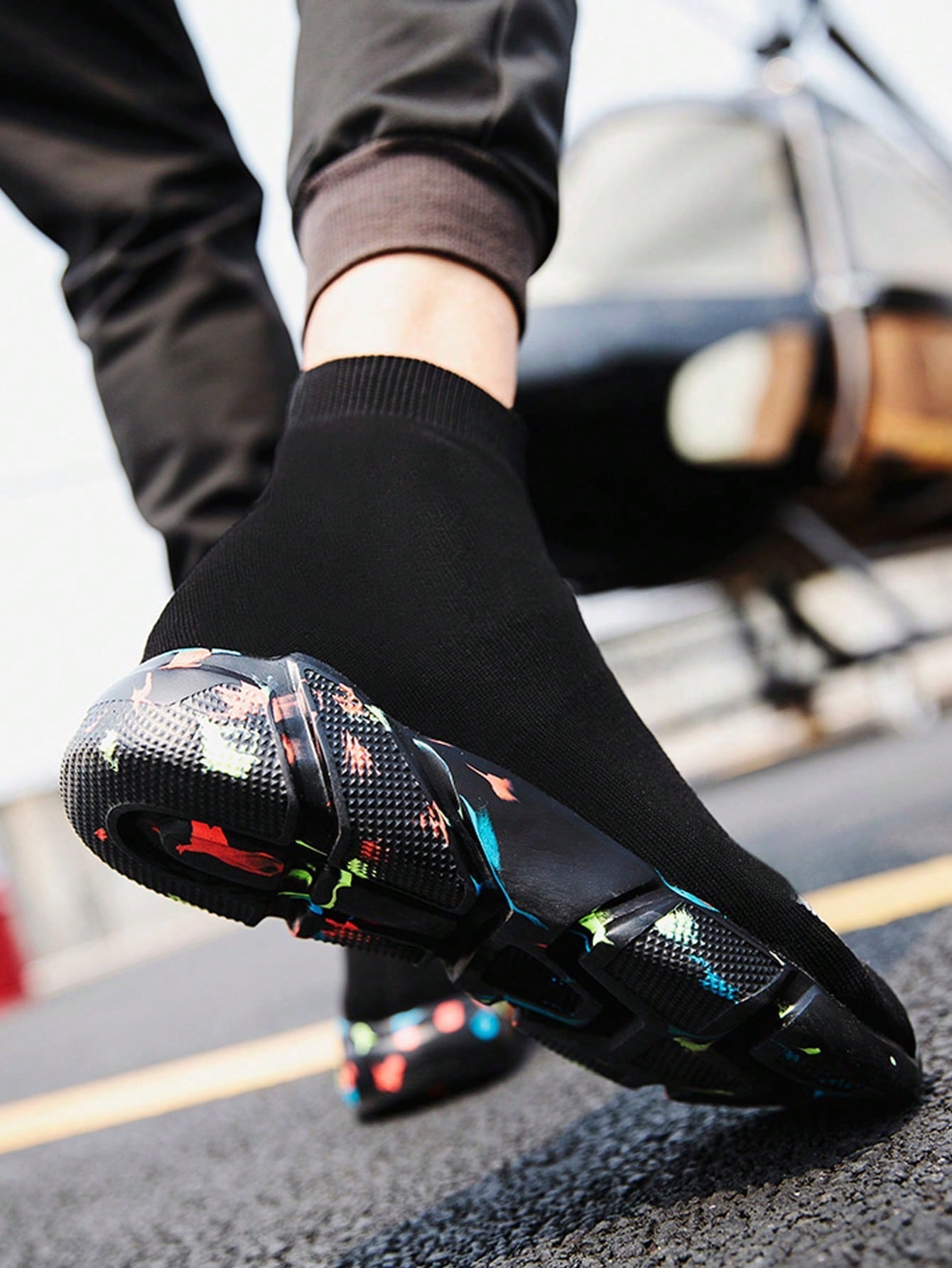 Tênis Masculino Casual Slip Resistant Amortecimento Médio Top Tênis Masculino Casual Slip Resistant Amortecimento Médio