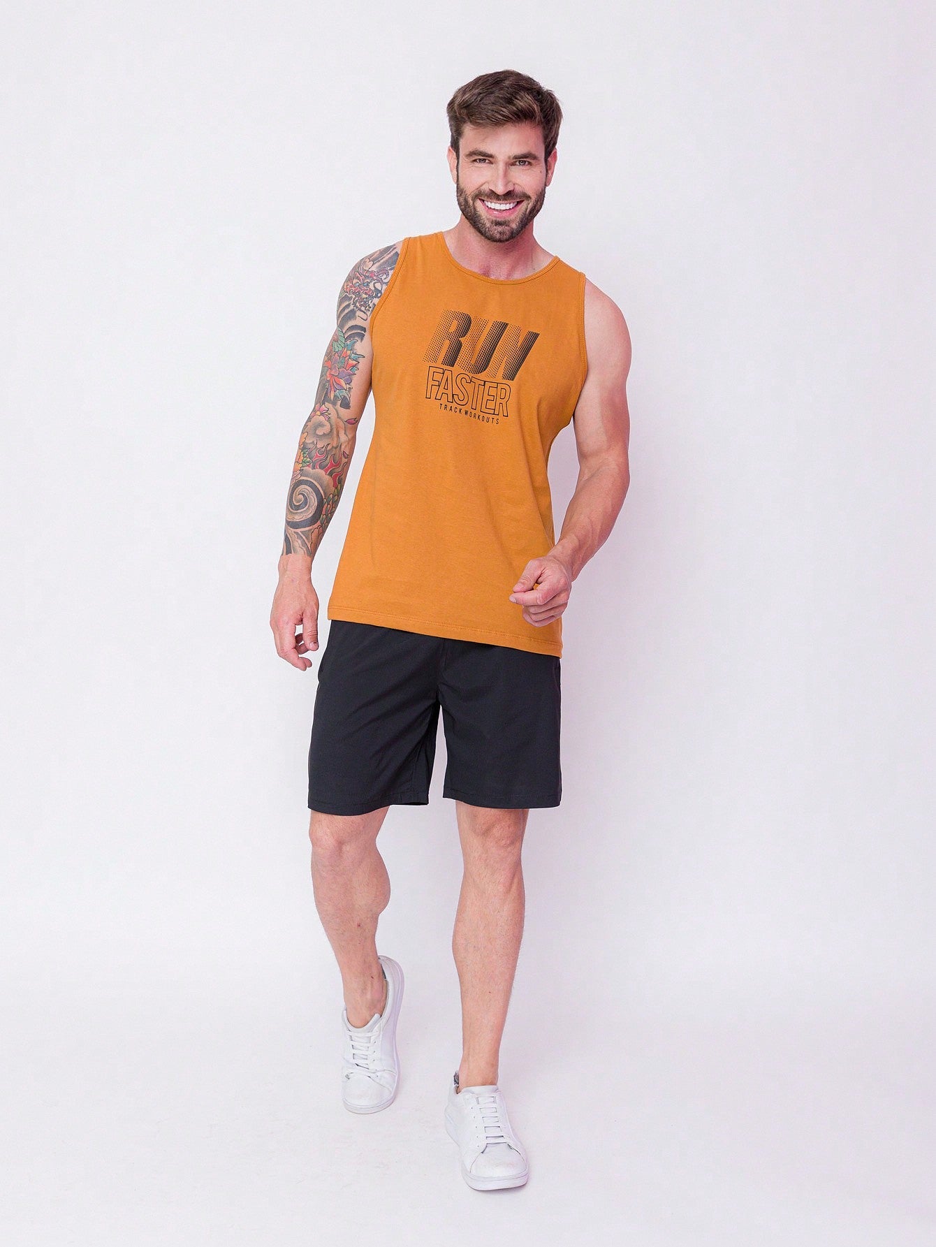 Camiseta Regata Masculina Casual Tecido Leve Caimento Perfeito Camiseta Regata Masculina Casual Tecido Leve Caimento