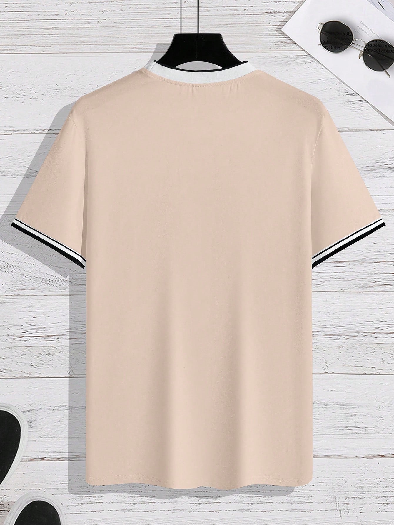 Camisa Masculina Slim Detalhes Na Gola Manga Camisa Masculina Slim Detalhes Na Gola Manga