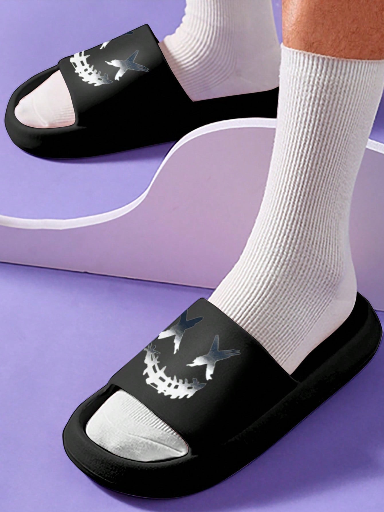 Chinelo Masculino Casual Estampado Versátil Solado EVA Chinelo Masculino Casual Estampado Versátil Solado EVA