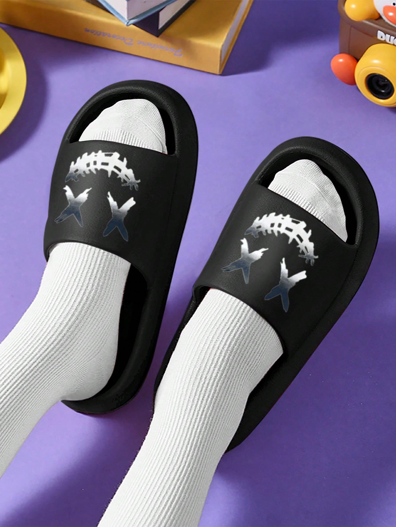 Chinelo Masculino Casual Estampado Versátil Solado EVA Chinelo Masculino Casual Estampado Versátil Solado EVA