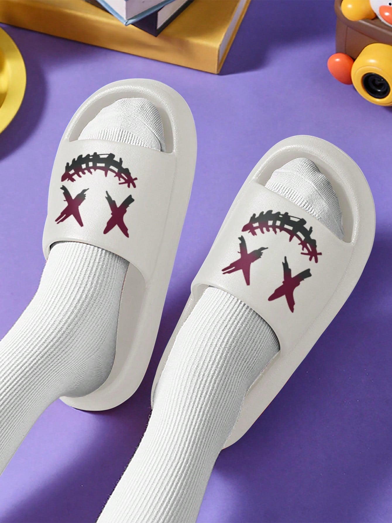 Chinelo Masculino Casual Estampado Versátil Solado EVA Chinelo Masculino Casual Estampado Versátil Solado EVA