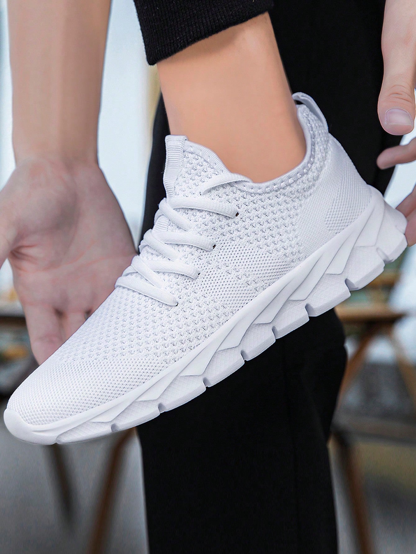 Tênis Masculino Chunky Mesh Leve Confortável Esportivo Versátil Tênis Masculino Chunky Mesh Leve Confortável Esportivo