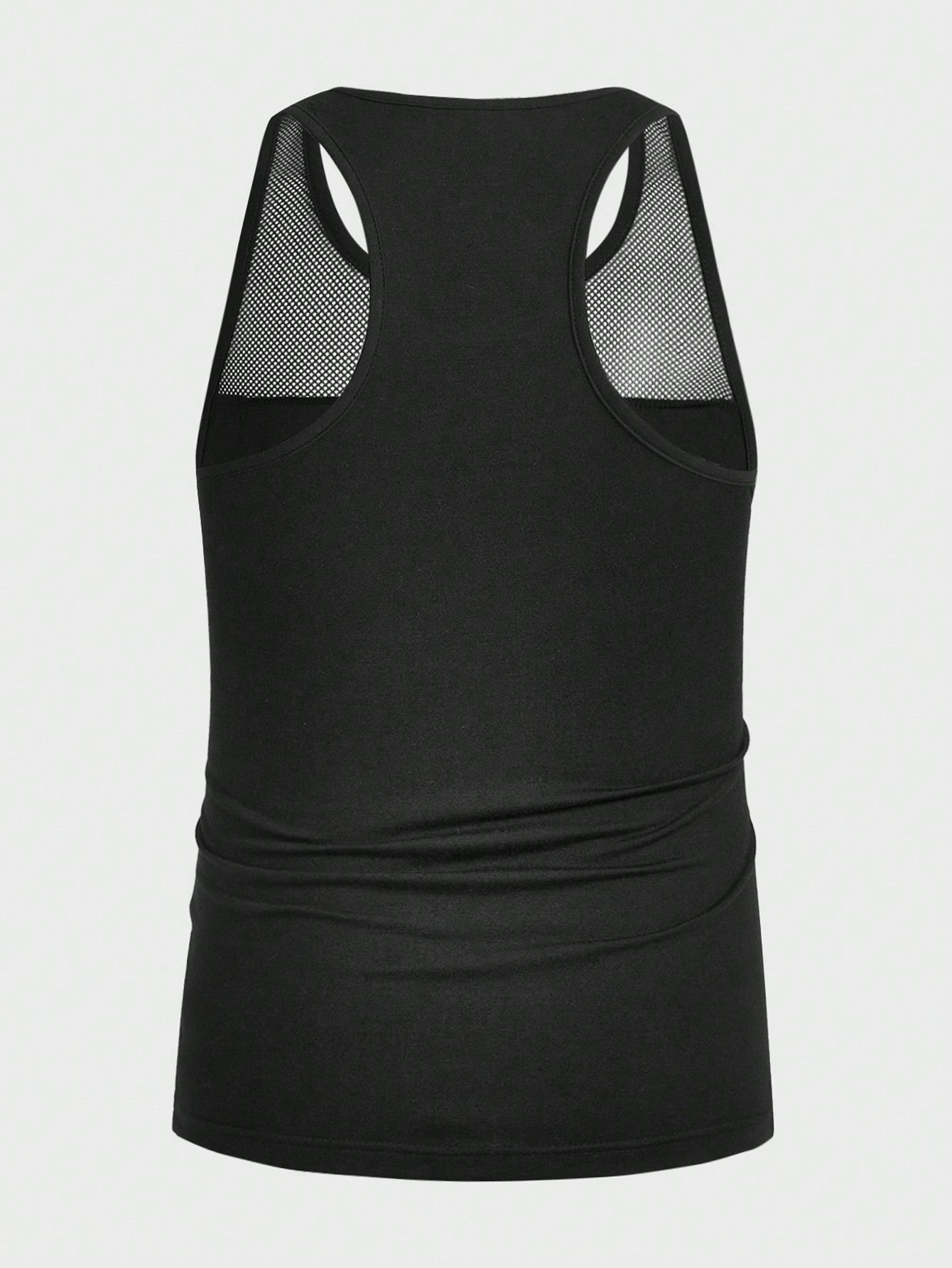 Camiseta Regata Masculina Tela Contrastante Estilo Rave Camiseta Regata Masculina Tela Contrastante Estilo Rave