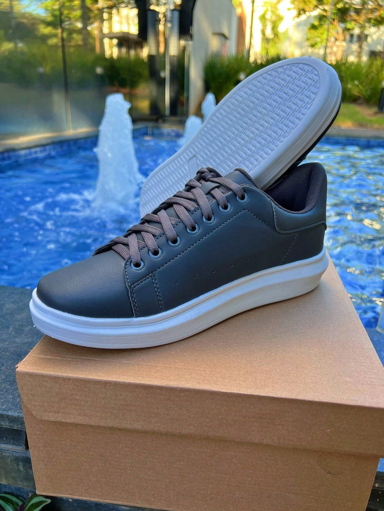 Sapato Masculino Social Cadarço Derby Solado Antiderrapante Sapato Masculino Social Cadarço Derby Solado Antiderrapante