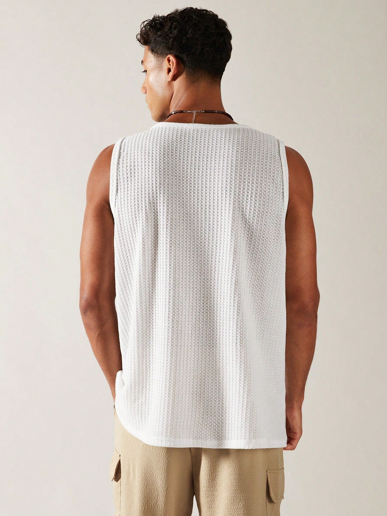 Camiseta Regata Masculina Decote Quadrado Estilo Casual Camiseta Regata Masculina Decote Quadrado Estilo Casual