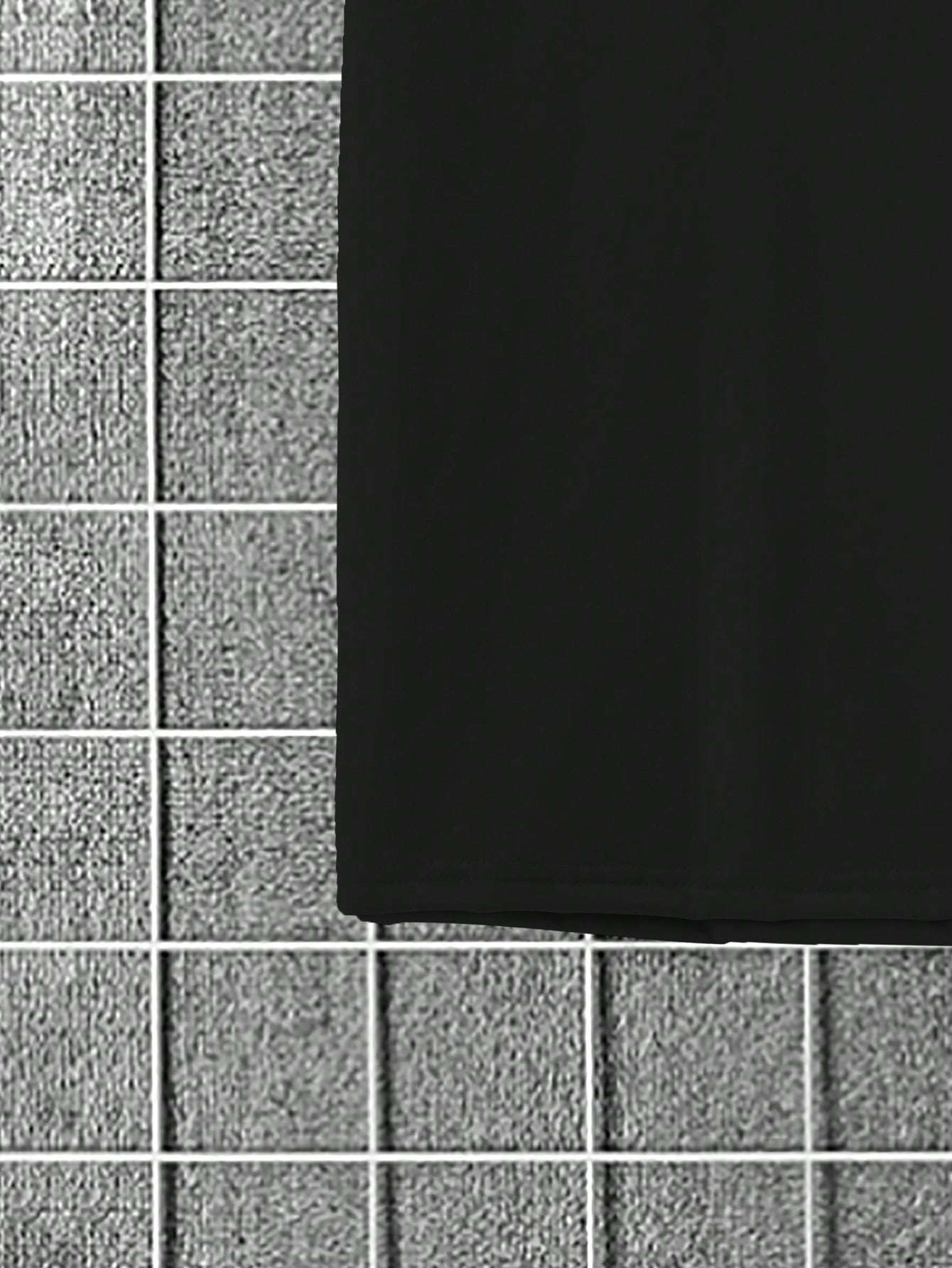 Conjunto Masculino Camiseta Ombro Caído E Shorts Estilo Solto Conjunto Masculino Camiseta Ombro Caído E Shorts Estilo