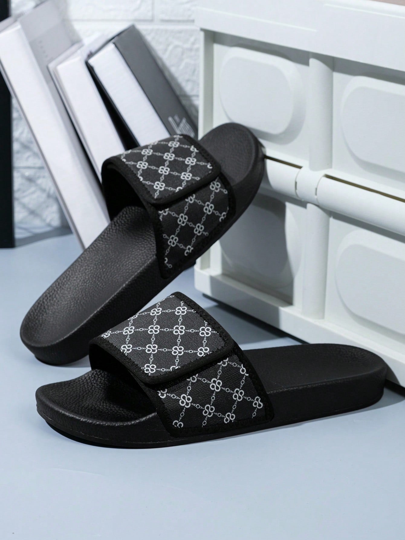 Chinelo Masculino Casual Estampado Antiderrapante Confortável Chinelo Masculino Casual Estampado Antiderrapante