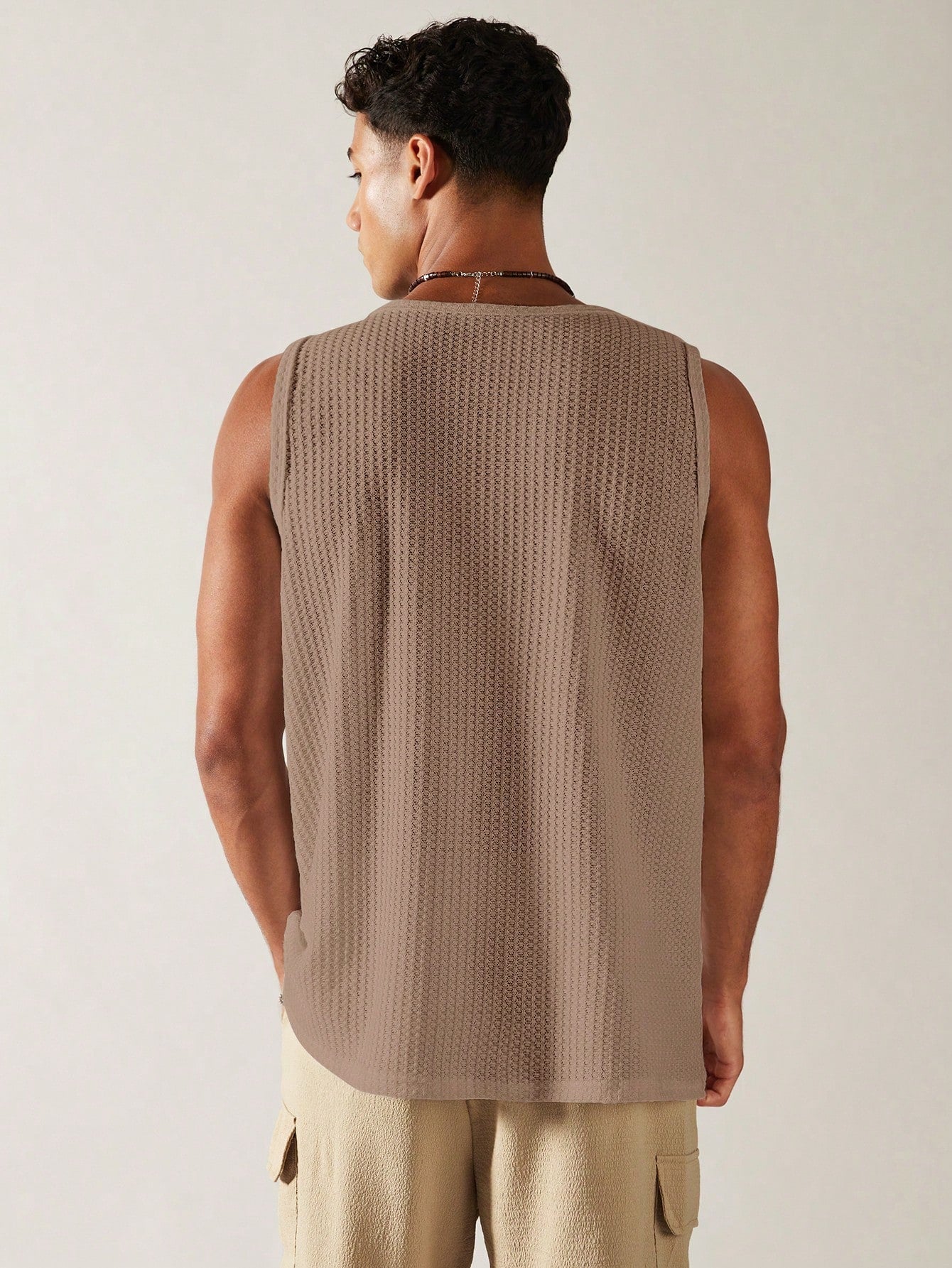 Camiseta Regata Masculina Decote Quadrado Estilo Casual Camiseta Regata Masculina Decote Quadrado Estilo Casual