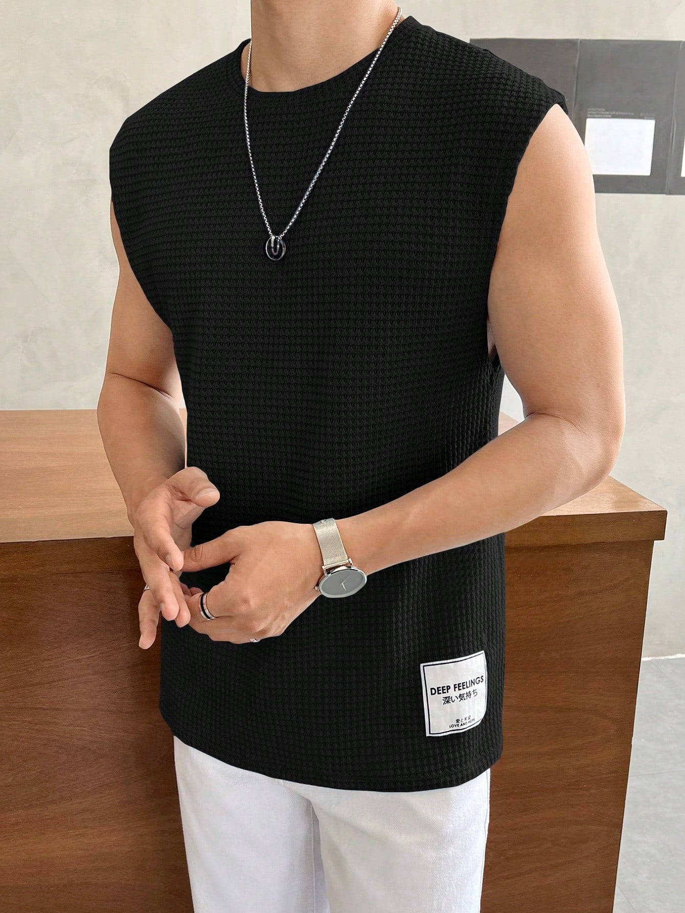 Camiseta Regata Masculina Casual Alças Largas Design Clean Camiseta Regata Masculina Casual Alças Largas Design Clean