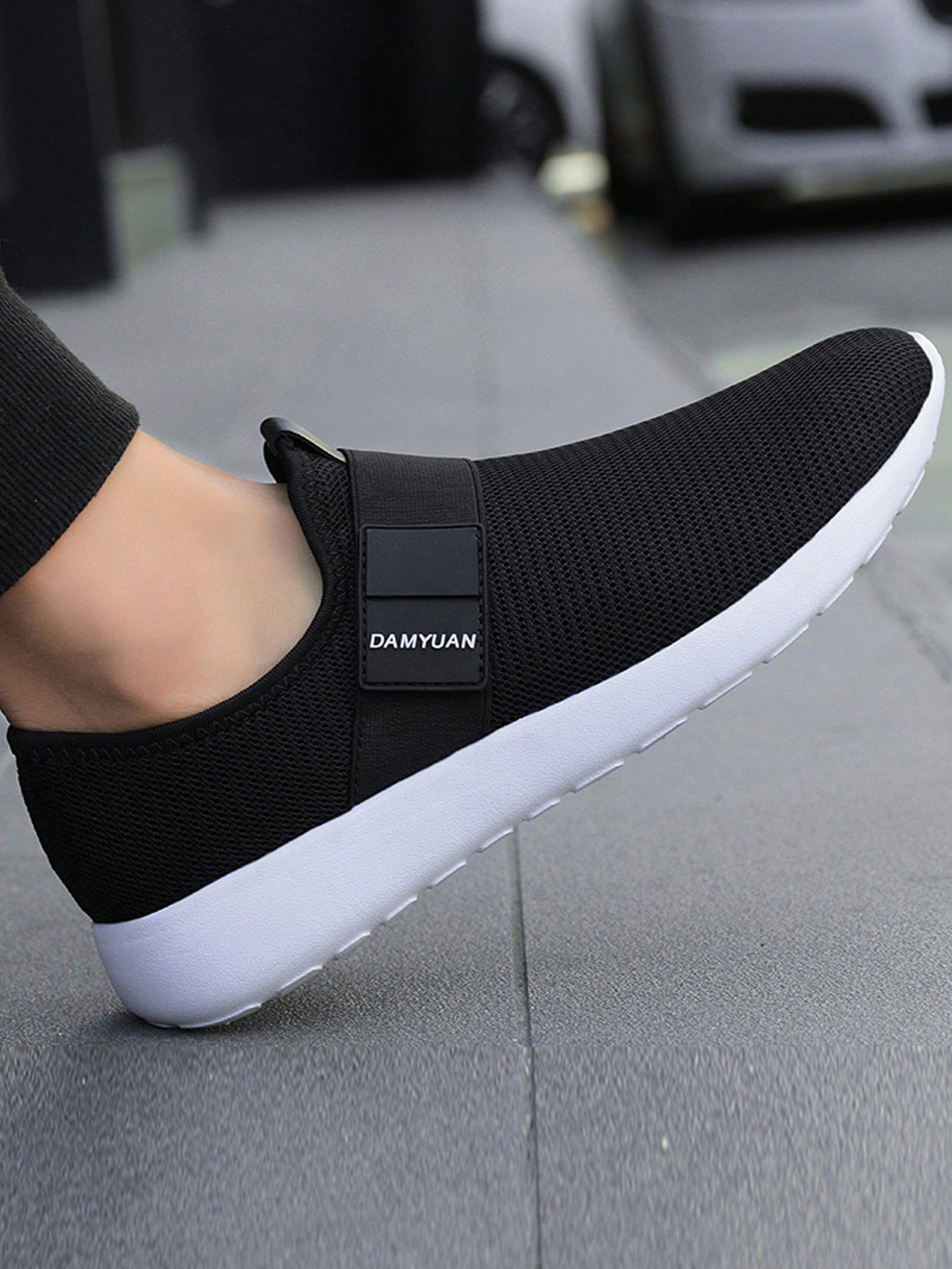 Tênis Masculino Chunky Slip On Leve Respirável Antiderrapante Tênis Masculino Chunky Slip On Leve Respirável