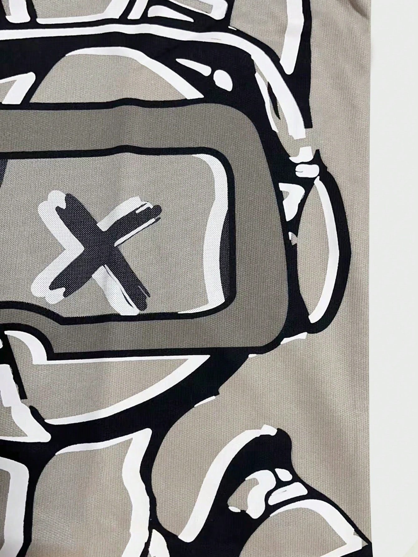 Camiseta Masculina Estampa Urbana Boneco Óculos Camiseta Masculina Estampa Urbana Boneco Óculos