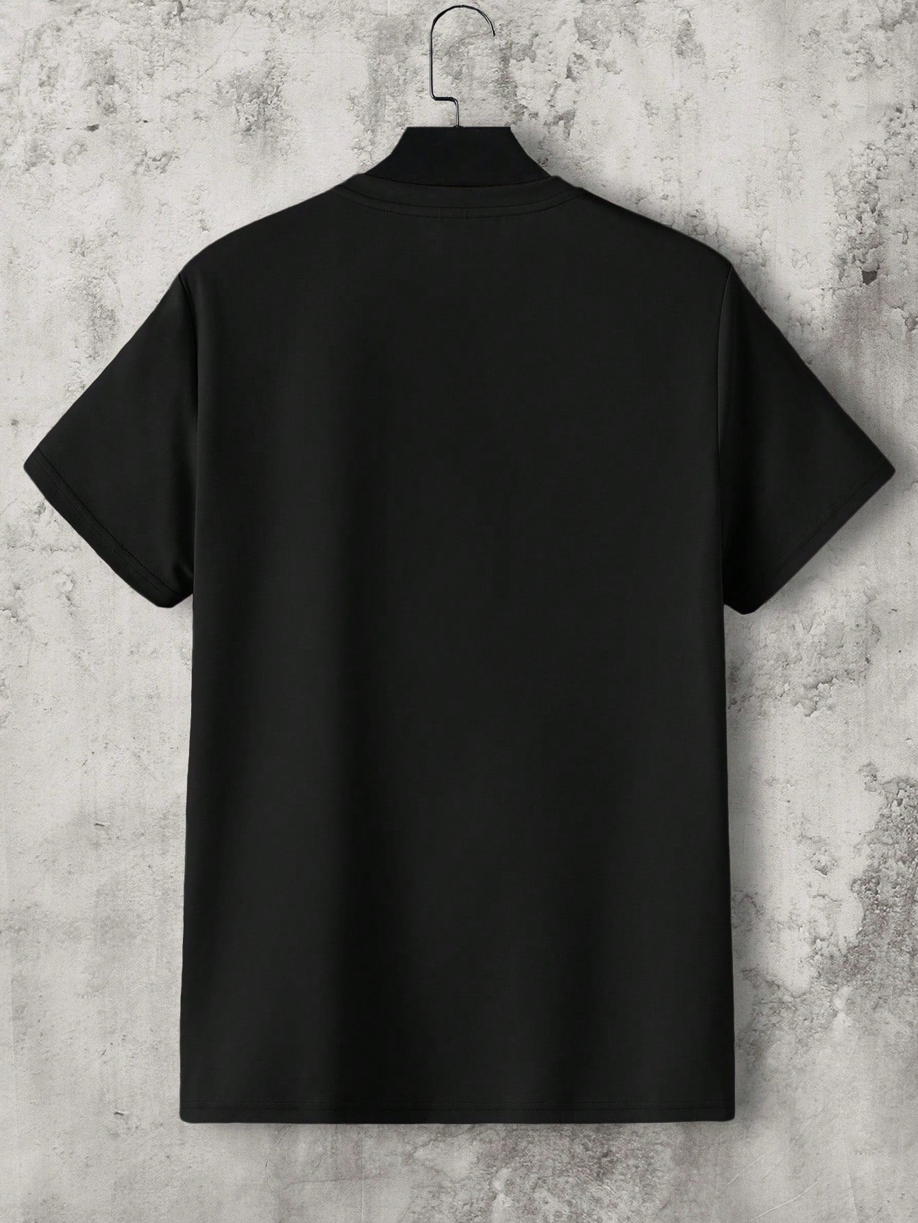 Camiseta Masculina Estampa De Tigre Geométrico Camiseta Masculina Estampa De Tigre Geométrico