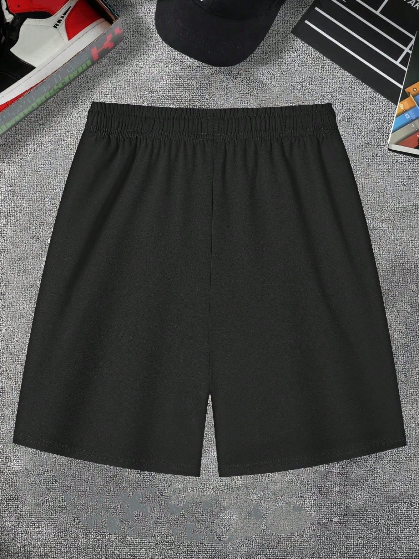 Shorts Masculino Estampado Grafismo Urbano E Cintura Ajustável Shorts Masculino Estampado Com Estilo Anime E Cintura