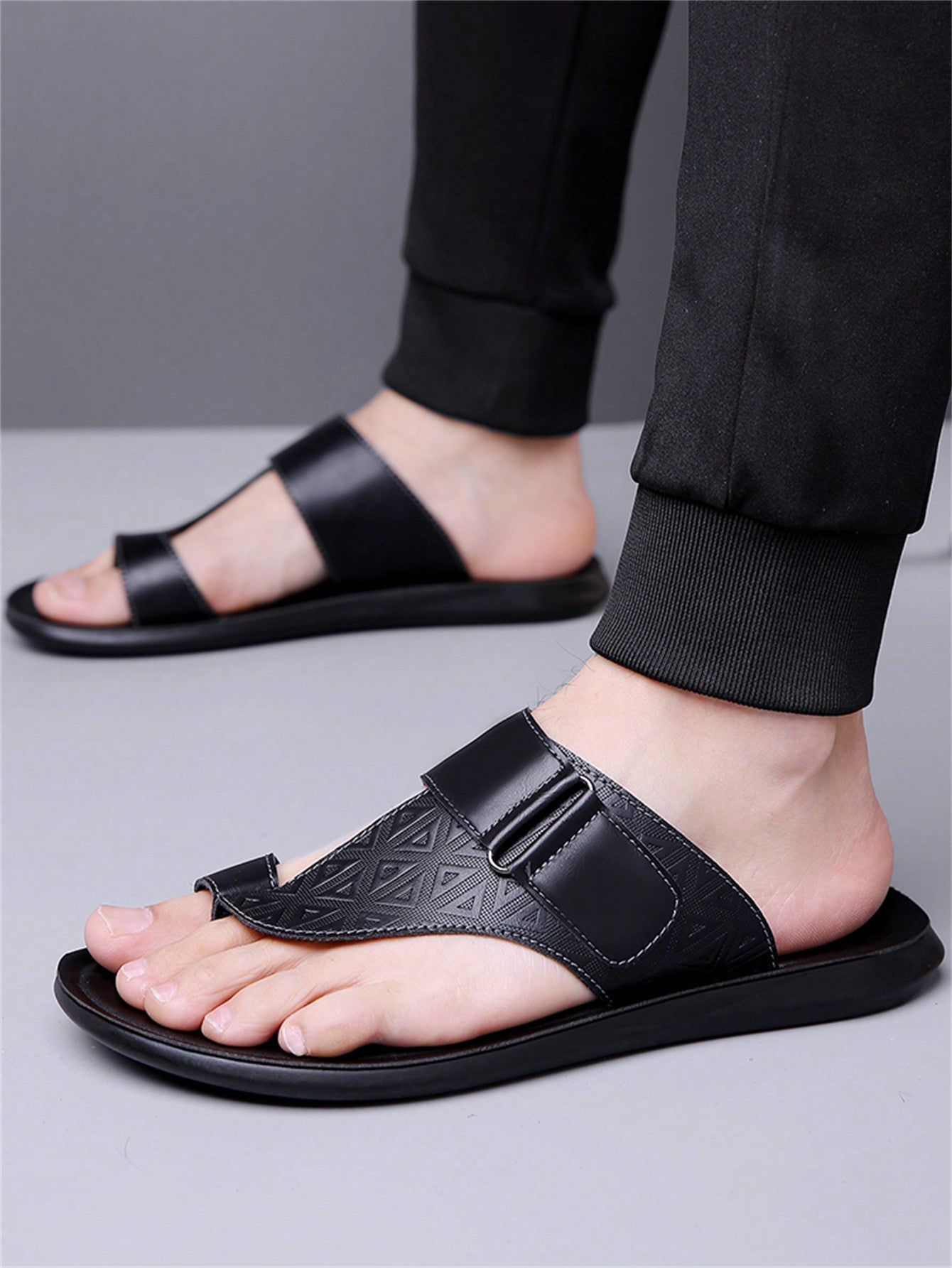 Chinelo Masculino De Dedo Casual Solado Macio Antiderrapante Chinelo Masculino De Dedo Casual Solado Macio