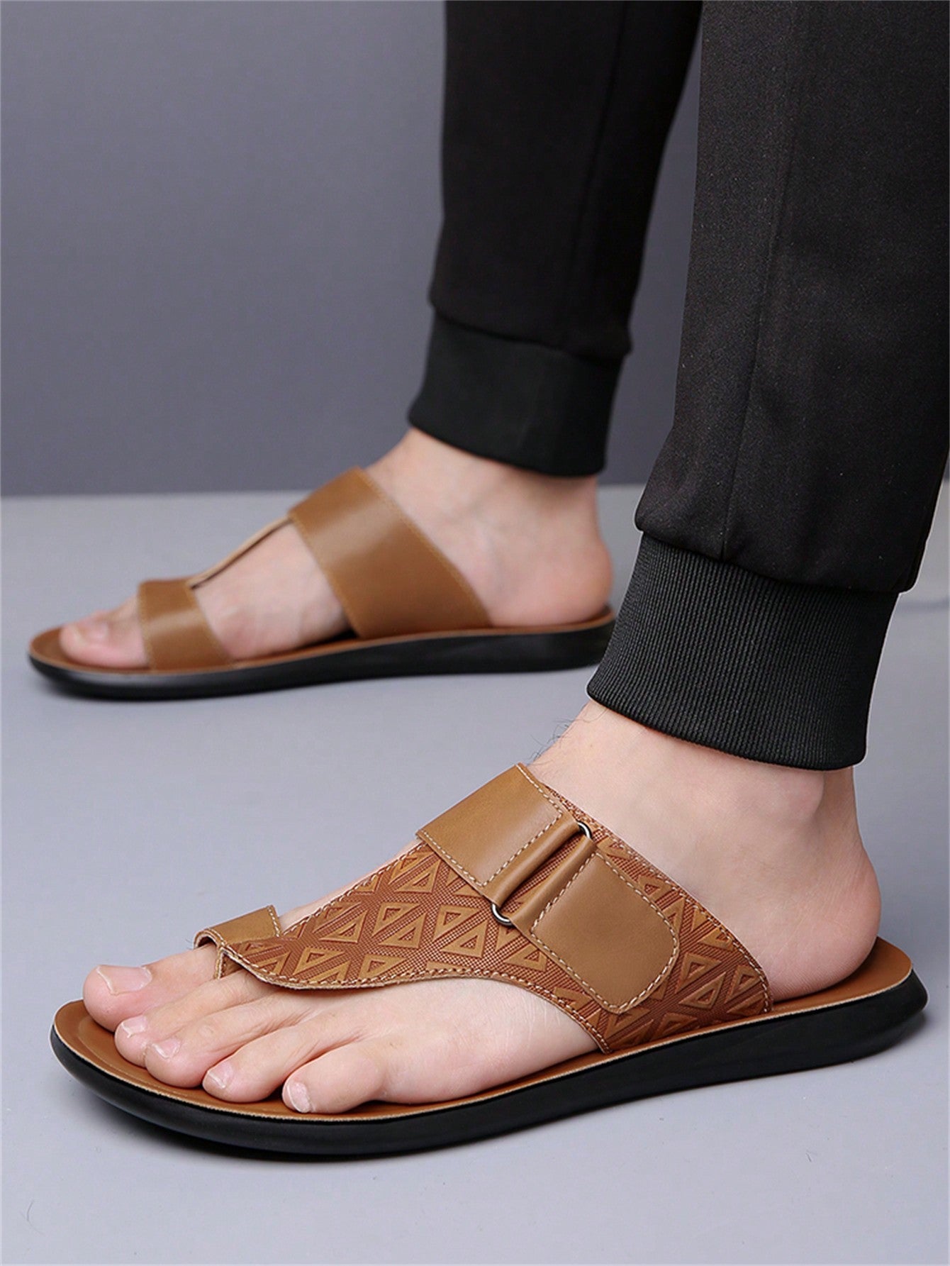 Chinelo Masculino De Dedo Casual Solado Macio Antiderrapante Chinelo Masculino De Dedo Casual Solado Macio