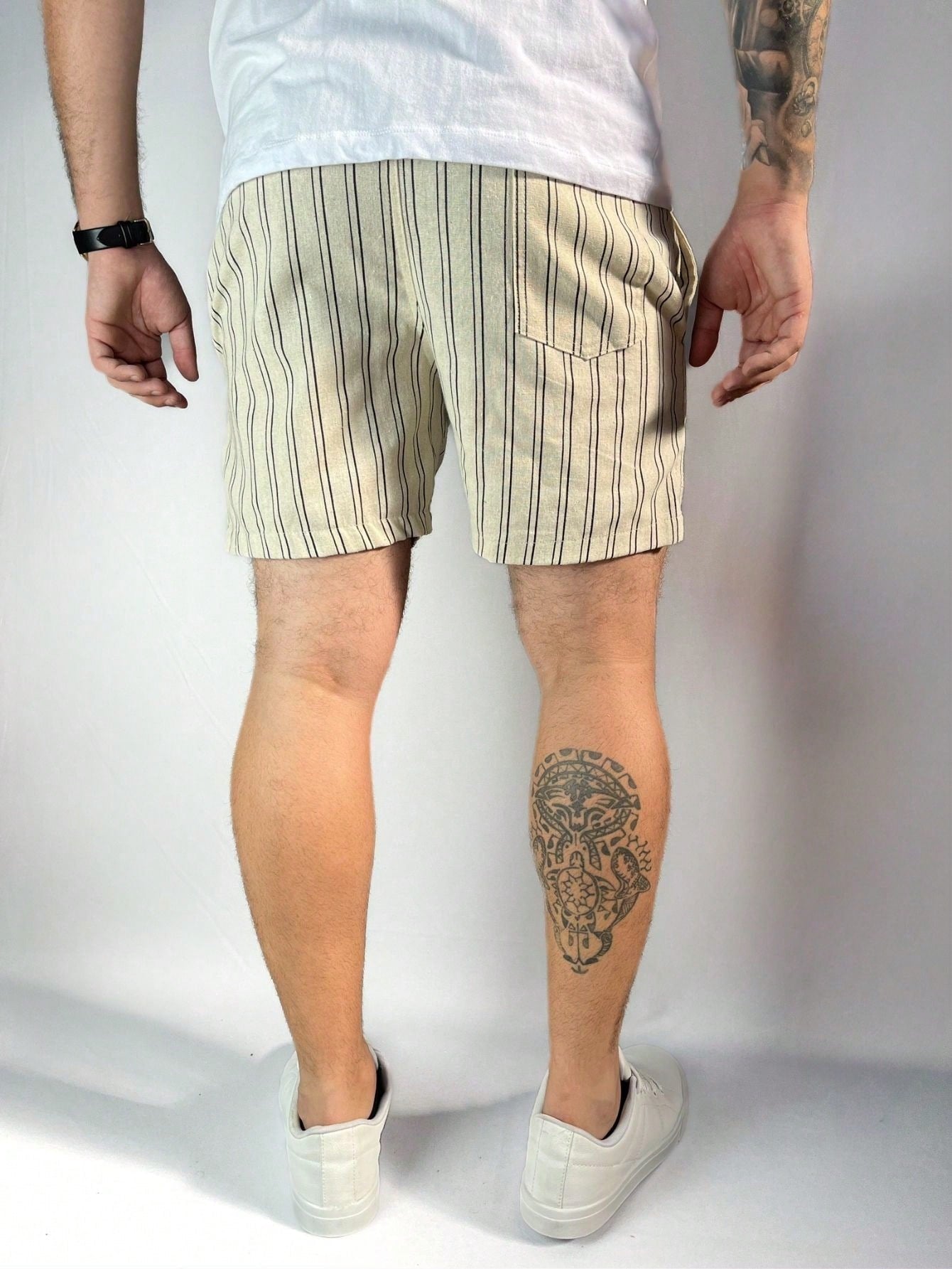 Shorts Masculino Mauricinho Casual Com Elástico E Caimento Shorts Masculino Mauricinho Casual Com Elástico E Caimento