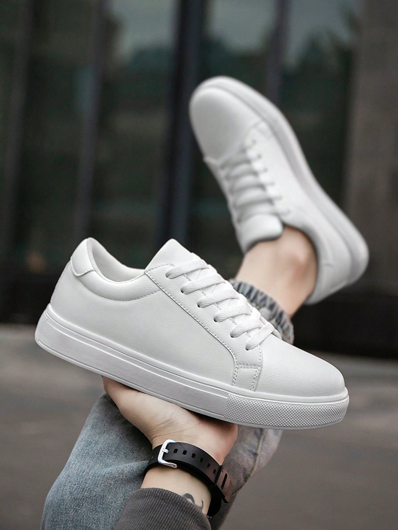 Tênis Masculino Casual Street Básico com Solado Confortável Tênis Masculino Casual Street Básico com Solado Confortável