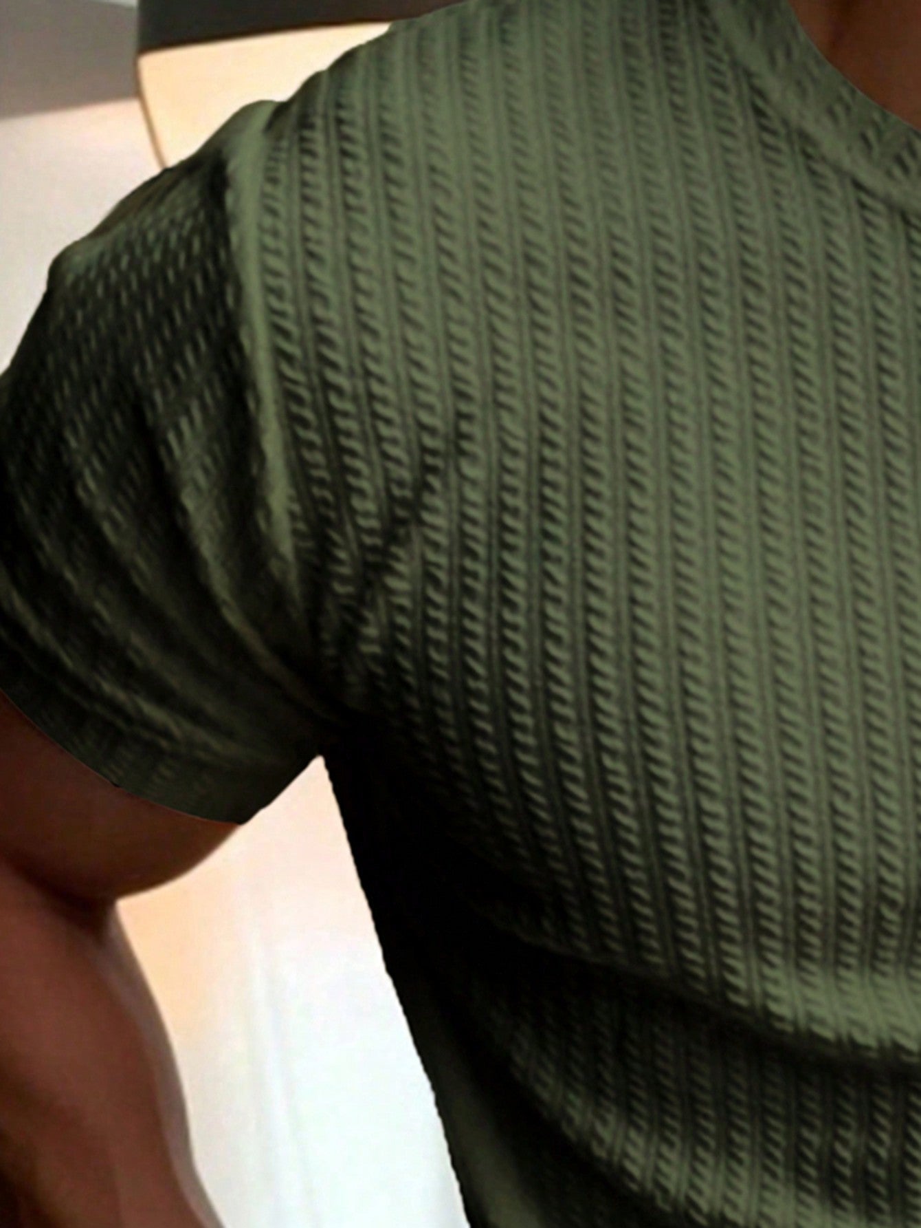 Camisa Masculina Slim Textura Elegante Caimento Perfeito Camisa Masculina Slim Textura Elegante Caimento Perfeito