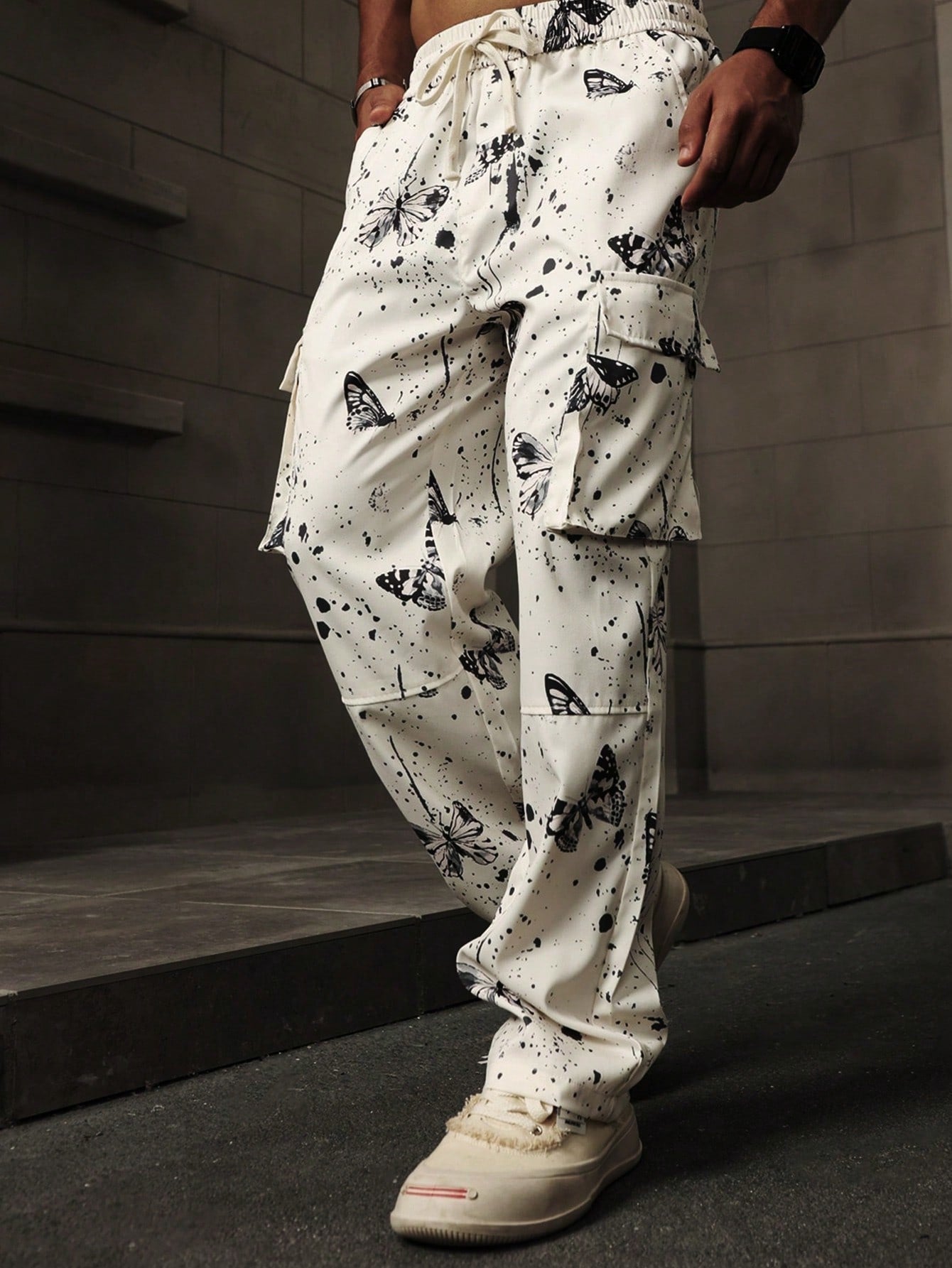 Calça Masculina Cargo Estampada Com Estilo Street Exclusivo Calça Masculina Cargo Estampada Com Estilo Street Exclusivo